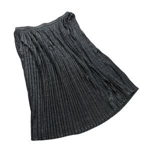 A New Day Women's Black Sparkly A-Line Pleated Skirt - Size XS - NWT